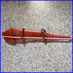 Vintage Hunter Leather Rifle Scabbard Shoulder Carry Hunting with Shoulder Strap