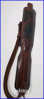 Vintage Hunter Leather Rifle Sling USA Deer Padded