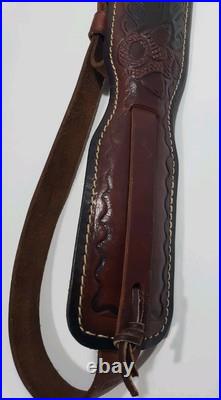 Vintage Hunter Leather Rifle Sling USA Deer Padded