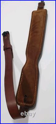 Vintage Hunter Leather Rifle Sling USA Deer Padded