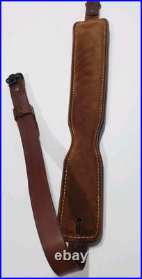 Vintage Hunter Leather Rifle Sling USA Deer Padded