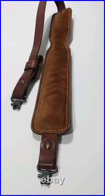 Vintage Hunter Leather Rifle Sling USA Deer Padded