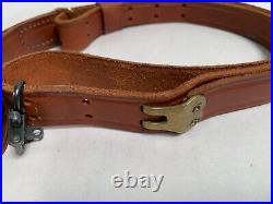 Vintage Hunter Model 200- 1 Leather Military Style Rifle Sling Strap (B15)