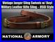 Vintage-Jaeger-Sling-Swivels-with-Boyt-Military-Leather-Rifle-Sling-USGI-Style-01-dvzp