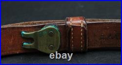 Vintage Jaeger Sling Swivels with Boyt Military Leather Rifle Sling USGI Style