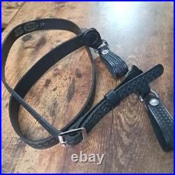 Vintage Jay-Pee Leather Rifle Sling 62 Basketweave Top Grain Bridle Cowhide USA