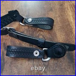 Vintage Jay-Pee Leather Rifle Sling 62 Basketweave Top Grain Bridle Cowhide USA