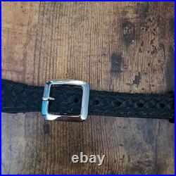 Vintage Jay-Pee Leather Rifle Sling 62 Basketweave Top Grain Bridle Cowhide USA