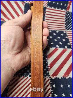 Vintage Kassnar Japan Tooled Rifle Sling W Swivels