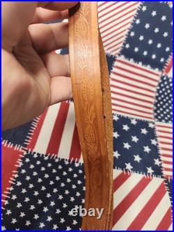 Vintage Kassnar Japan Tooled Rifle Sling W Swivels