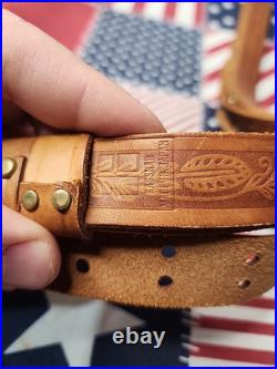 Vintage Kassnar Japan Tooled Rifle Sling W Swivels