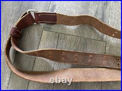 Vintage Leather Gun/Rifle Sling Jerry Berman & Sons San Bernardino