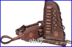 Vintage Leather No Drill Rifle Sling Cheek Rest Buttstock Recoil Pad Hunting Gun