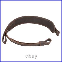 Vintage Leather Rifle Carry Sling Gun Shoulder Strap for. 30-06.30-30.22 12GA
