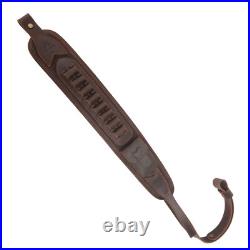 Vintage Leather Rifle Carry Sling Gun Shoulder Strap for. 30-06.30-30.22 12GA