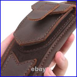 Vintage Leather Rifle Carry Sling Gun Shoulder Strap for. 30-06.30-30.22 12GA