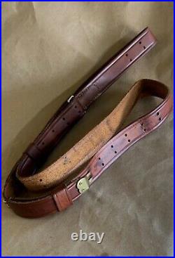 Vintage Leather Rifle Sling, Brass, Springfield 1903/m1907 Olympian 205