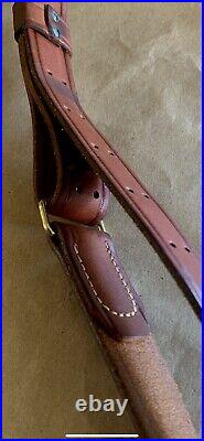 Vintage Leather Rifle Sling, Brass, Springfield 1903/m1907 Olympian 205