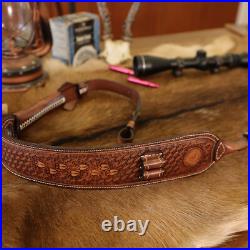 Vintage Leather Rifle Sling Gun Muzzleloading 308win Ammo Strap Barrel Mounted