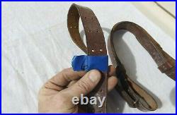 Vintage Leather Rifle Sling Straight Shooter 1 1/4 no Swivels