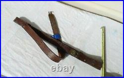 Vintage Leather Rifle Sling Straight Shooter 1 1/4 no Swivels