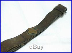 Vintage Leather Rifle Sling With Mossberg Quick Disconnect Sling Swivels