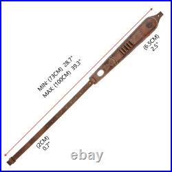 Vintage Leather Rifle Sling with Ammo Holder Adjustable Hunting Gun Strap wit