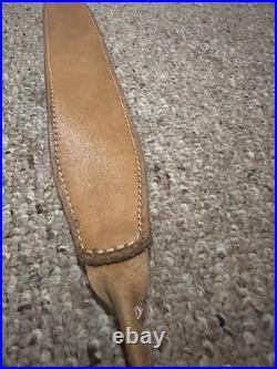 Vintage Leather Rifle Sling with Slip Loops. NOT MODERN