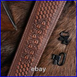 Vintage Leather Rifle Sling with or Without Swivels Brown