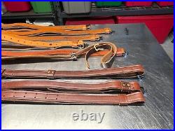 Vintage Leather Rifle Slings Brownell Latigo West Germany, Hunter & Buchmeier