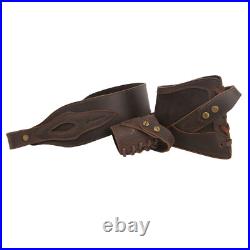 Vintage Leather Set No-Drill Rifle Stock Cover, Carry Sling, Sling Loop Concet
