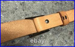 Vintage Marlin Brown Leather Rifle Sling for Long Gun Factory Horse & Rider Logo Vintage Marlin Brown Leather Rifle Sling for Long Gun Factory Horse & Rider Logo