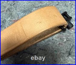 Vintage Marlin Brown Leather Rifle Sling for Long Gun Factory Horse & Rider Logo