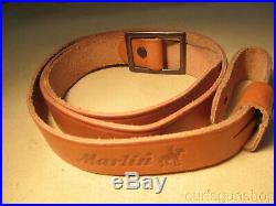 Vintage Marlin Logo Factory Leather Rifle Sling