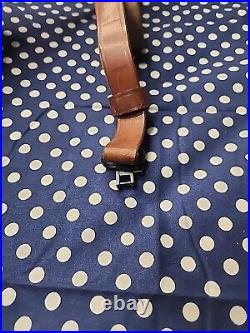 Vintage Marlin Marked Leather Buckle Rifle Sling With Swivels