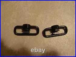 Vintage Mossberg Sling Swivels and 1 1/4 Hunter Leather Military Style Sling