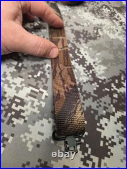 Vintage Mossy Oak Treestand Shotgun Rifle Web Sling With Swivels