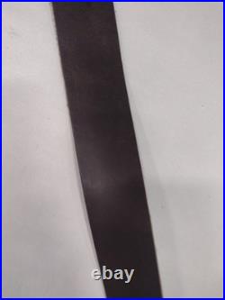 Vintage NEW Browning Hunting 2 Point Brown Leather Rifle Sling With Metal Swivels