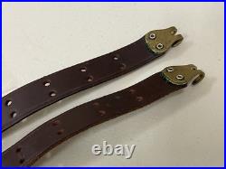 Vintage NEW OLD STOCK George Lawrence #5 Brown Leather Rifle Sling