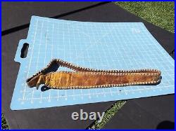 Vintage Old Handmade Custom Treated Leather Sinew Type Rifle Sling Lot #1