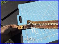 Vintage Old Handmade Custom Treated Leather Sinew Type Rifle Sling Lot #1