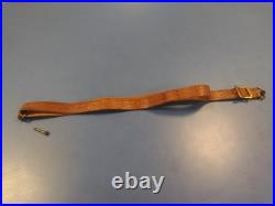 Vintage Old Rare Rifle Leather Sling Military War Hunting Western Safari Strap