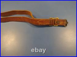 Vintage Old Rare Rifle Leather Sling Military War Hunting Western Safari Strap