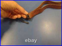 Vintage Old Rare Rifle Leather Sling Military War Hunting Western Safari Strap
