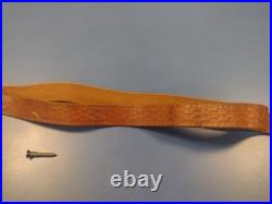 Vintage Old Rare Rifle Leather Sling Military War Hunting Western Safari Strap