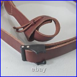 Vintage Orvis Leather Stitched Buckle Rifle Gun Sling Strap Only Outdoor Hunting