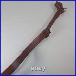 Vintage Orvis Leather Stitched Buckle Rifle Gun Sling Strap Only Outdoor Hunting