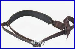 Vintage Orvis Leather Stitched Buckle Rifle Gun Strap