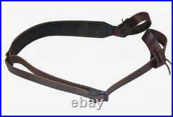 Vintage Orvis Leather Stitched Buckle Rifle Gun Strap