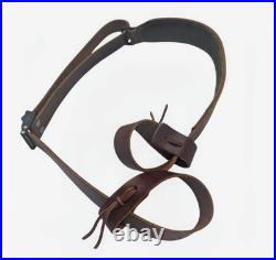 Vintage Orvis Leather Stitched Buckle Rifle Gun Strap